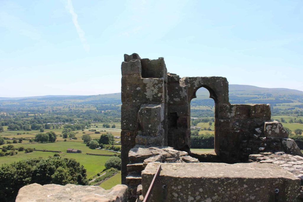 View from top of Bolton Castle
