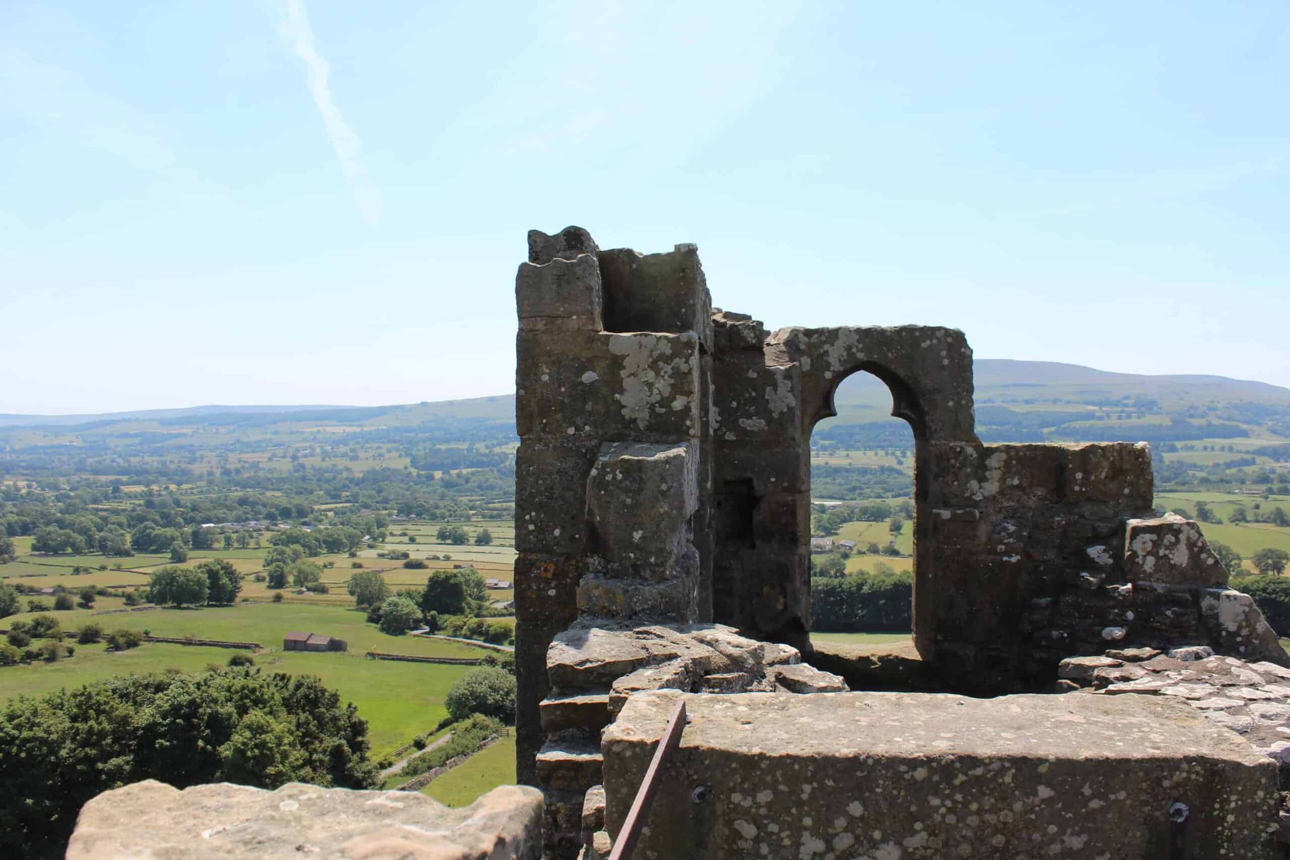 View from top of Bolton Castle