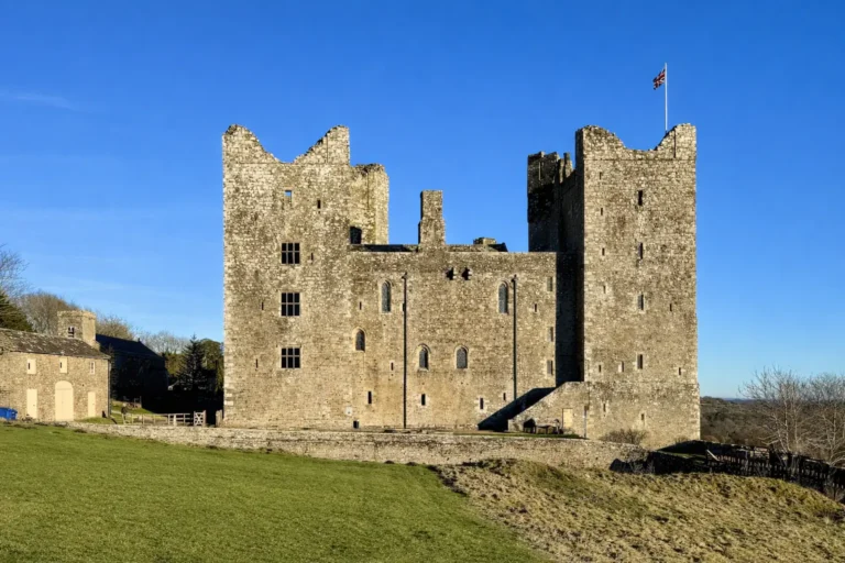 Bolton castle blue sky