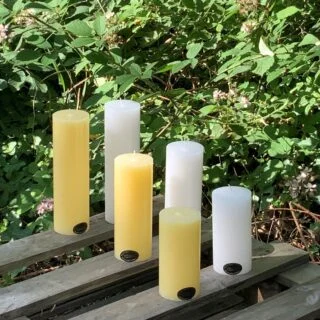 Cream-and-White-3-inch-diameter-pillar-candles