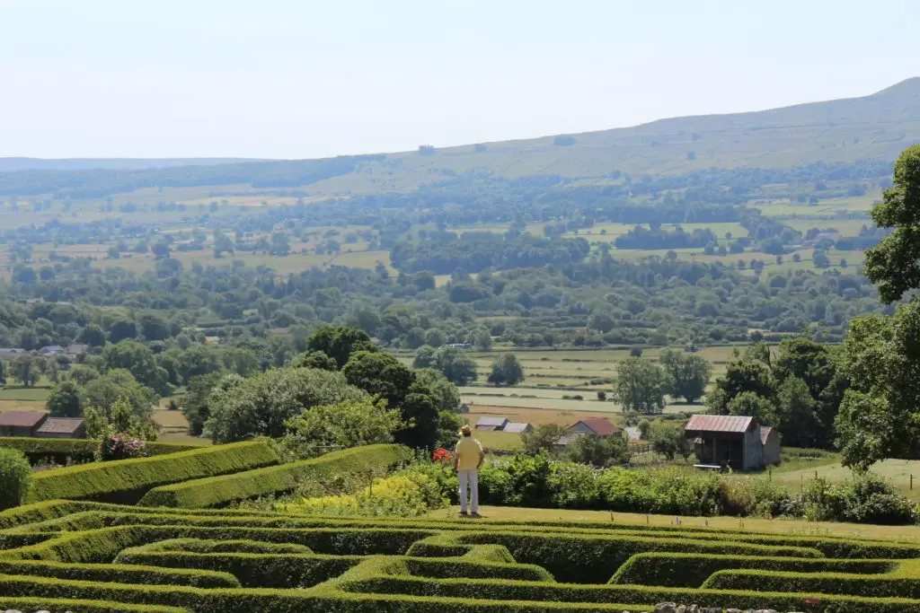 View from Bolton Castle Gardens