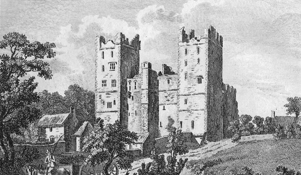 bolton castle black and white